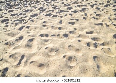 Footprints In The Sand Background.