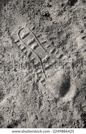 footprints in the sand background texture