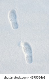 Footprints In Snow