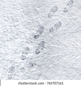 Footsteps On Snow