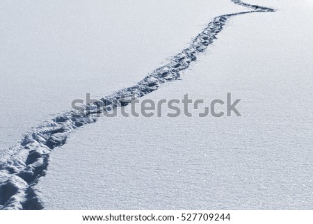 Image, Stock Photo broken line Ice Snow