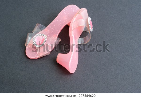 Footwear Girls Pink High Heel Shoes Stock Photo Edit Now 227564620