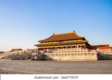 Forbidden City, the ancient royal palace in Beijing, China.