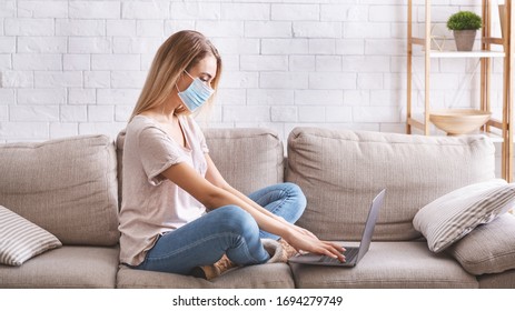 Forced Isolation At Home Remote Work Is Due To Quarantine Of Coronavirus