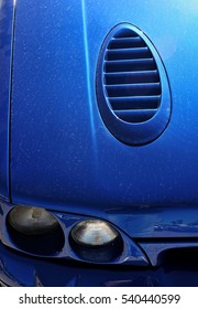 Ford Escort Cosworth. Electric Blue.Sports Car Detail.