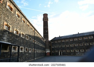Foreboding stone walls at the Crumlin Road Gaol - Shutterstock ID 2227105461