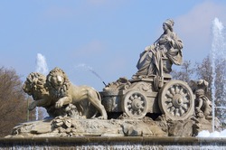 Forefront Of The Cibeles Fountain, Madrid, Spain