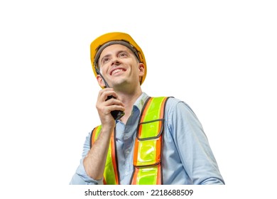 Foreman Worker Working With Clipping Path In Factory Warehouse, Manager Man In Warehouse, Warehouse Worker Checking Inventory In Warehouse