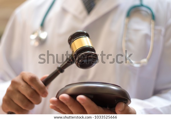 Forensic Medicine Concept Pathologist Doctor Holding Stock Photo ...