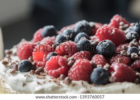 Similar – Image, Stock Photo Raspberries smoothie bowls