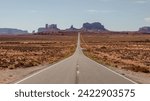 Forest Gump Point in Monument Valley offers a panorama of vast red mesas and sprawling desert. The iconic vantage point, immortalized in film, provides a mesmerizing glimpse into the landscapes.