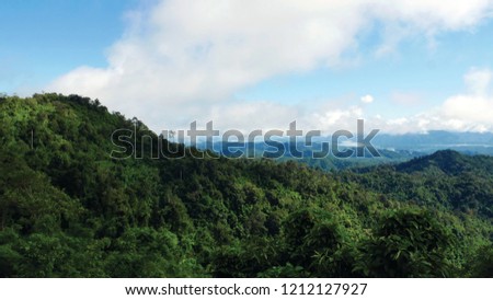 Similar – Aerial photos A small village in the jungle in Chiang Mai