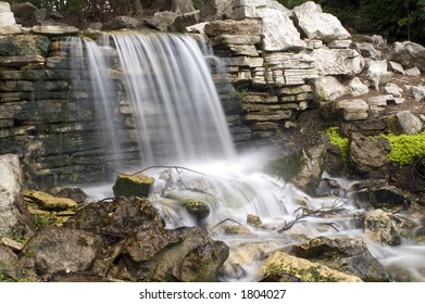 Forest Park Waterfall In St. Louis