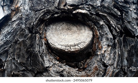 Forest tree bark close-up, wood texture, nature, for editing, background, forests of France, Europe - Powered by Shutterstock