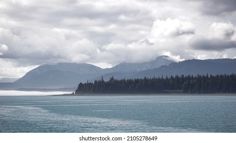 Forested Coastal Landscape In Juneau, Southeast Alaska