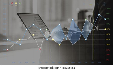 Forex Stock Exchange Graph Global Business Concept