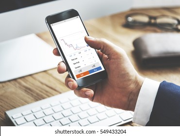 Forex Trade Graph Chart Concept