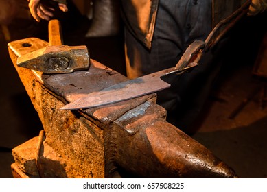 Forge, anvil, knife making. - Powered by Shutterstock