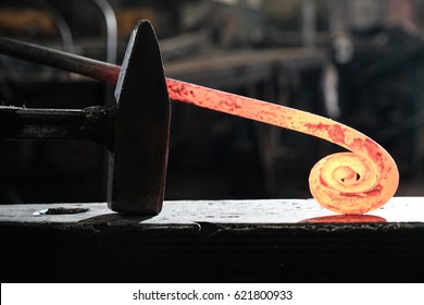 Forge, Blacksmith's Work, Hot Metal