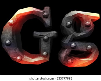 Forge metal font