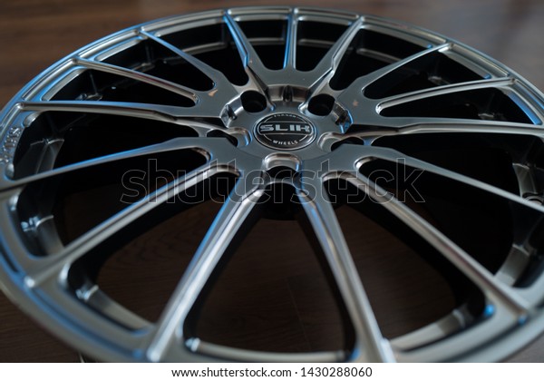 Forged wheel for a car. The Pattern of rim it\'s\
Crowns. Zoom view.