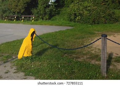 Forgotten jacket in the park