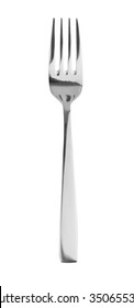 Fork isolated on white background with clipping path