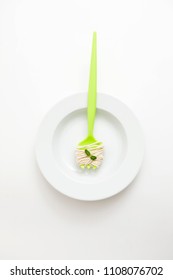 fork on plate