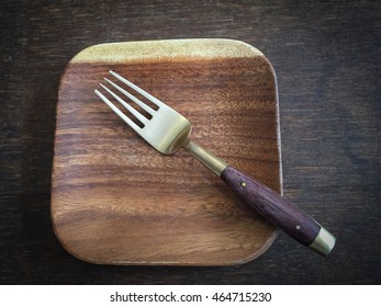 Fork on plate