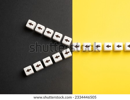 A fork in two paths with the onset of a new phase. Critical decision point or a crossroads , where choosing between two distinct paths, leading to different outcomes and destinations. Visual metaphor.