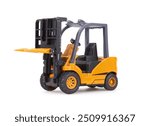 Forklift loader, stacker truck, isolate on white background