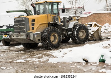 Forklift With A Skid Chain Images Stock Photos Vectors Shutterstock
