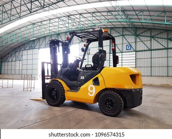 The Forklift Truck In Ware House