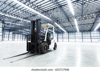 Forklift In A Warehouse