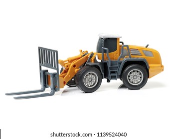 Forklift wire model on white background - Powered by Shutterstock