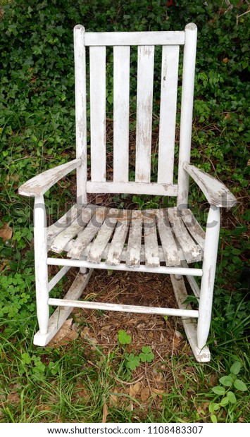 Forlorn Rocking Chair Abandoned Woods Stock Photo Edit Now