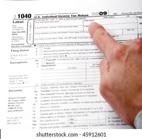 Form 1040. Standard US Income Tax Return