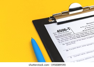 Form 4506-T Request For Transcript Of Tax Return Background