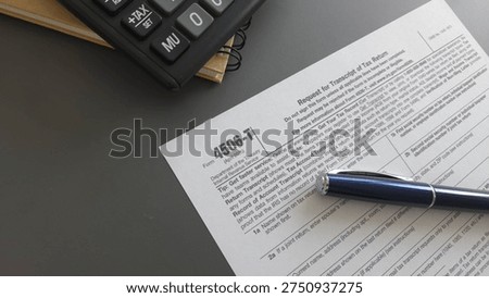Form 4506-T – Request for Transcript of Tax Return