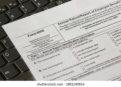 Form 5500, Annual Return Of Employee Benefit Plan.