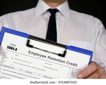 Form 5884-A Employee Retention Credit  - Shutterstock ID 1914407410