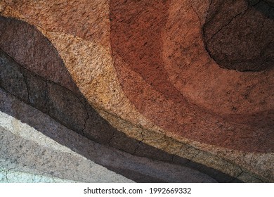 Form of soil layers,its colour and textures,texture layers of earth,Soil background - Shutterstock ID 1992669332