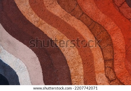 Form of soil layers,its colour and textures,texture layers of earth surface for background