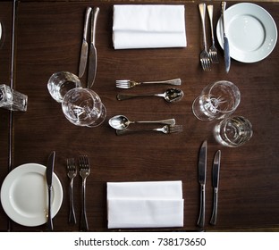 Formal Dinner Table Setup