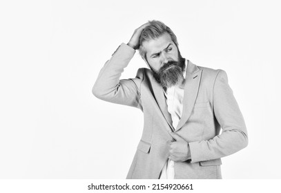 Formal Style. Handsome Businessman. Serious Bearded Man. Legal Consultation. Law Office. Businessman Formal Suit. Businessman Lifestyle. Good Looking Ceo. Office Worker. Business Reputation