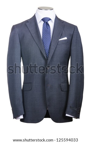 Formal suit in fashion concept