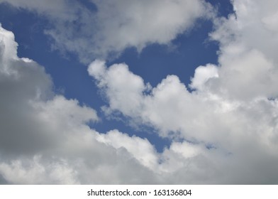 Formation of Cloud in Blue Sky