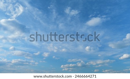Formation cloud sky scape. Various layers of clouds move in different directions at altitude. Time lapse.