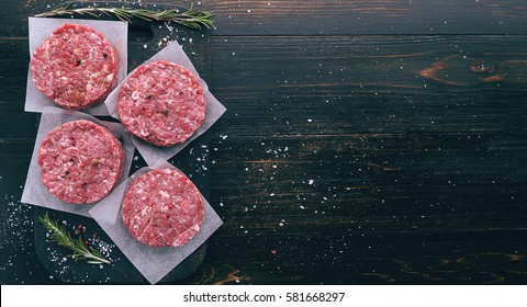 The Formation Of Ground Beef For Grilling Burger