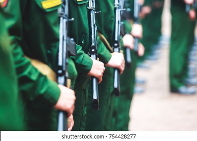 Formation Line Russian Army Soldiers Troops Stock Photo 754428277 ...